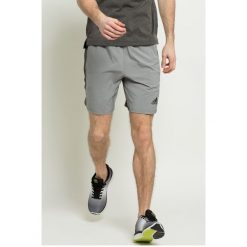 Adidas Performance - Szorty. Szare spodenki sportowe męskie marki adidas Performance, xl, z poliesteru, sportowe, climacool (adidas). W wyprzedaży za 99,90 zł.