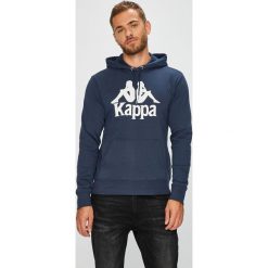 Kappa - Bluza. Szare bejsbolówki męskie Kappa, m, z nadrukiem, z bawełny, z kapturem. W wyprzedaży za 99,90 zł.