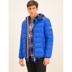 Kurtka puchowa Tommy Jeans Tjm Essential DM0DM07365. Niebieskie kurtki męskie Tommy Jeans, s, bez wzorów, z jeansu, bez kaptura. W wyprzedaży za 599,00 zł.