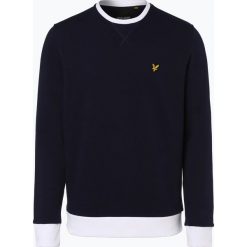 Lyle & Scott - Męska bluza nierozpinana, niebieski. Niebieskie bluzy męskie Lyle & Scott, m, z aplikacjami, z kontrastowym kołnierzykiem, bez rękawów, bez kaptura. Za 329,95 zł.