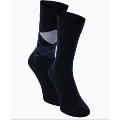 Tommy Hilfiger - Skarpety męskie pakowane po 2 szt., niebieski. Niebieskie skarpetki męskie TOMMY HILFIGER, bez wzorów. Za 59,95 zł.