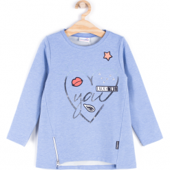 Bluza. Szare bluzy dziewczęce rozpinane LUCKY YOU, z bawełny. Za 49,90 zł.