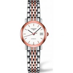 LONGINES Elegant Automatic L4.309.5.12.7. Białe zegarki damskie marki LONGINES, złote. Za 7360,00 zł.
