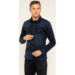 Koszula Karl Lagerfeld 605908 592672. Niebieskie koszule męskie KARL LAGERFELD, xl, bez wzorów, z elastanu, casualowe, bez kołnierzyka, bez rękawów. W wyprzedaży za 419,00 zł.