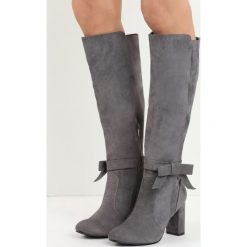 Buty zimowe damskie: Jasnoszare Kozaki I Show You