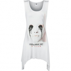American Horror Story Nonne Top damski biały. Białe topy damskie American Horror Story, xxl, z nadrukiem, z okrągłym kołnierzem. Za 79,90 zł.