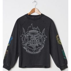 Koszulka longsleeve Harry Potter -. T-shirty damskie House, s, bez wzorów, bez kołnierzyka. Za 59,99 zł.