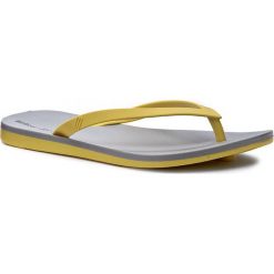 Japonki MELISSA - Melissa + Ipanema Ad 32211 Yellow/Grey 51525. Żółte klapki damskie Melissa, bez wzorów, z tworzywa sztucznego, bez obcasa. W wyprzedaży za 79,00 zł.