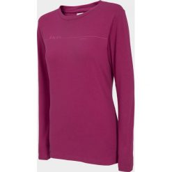 Longsleeve damski TSDL601 - burgund - Outhorn. Czerwone koszulki damskie Outhorn, bez wzorów, bez kołnierzyka. W wyprzedaży za 39,99 zł.