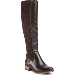 Kozaki SIMEN - 3154A Floter 2205. Pomarańczowe kozaki damskie Simen, ze skóry, przed kolano, na wysokim obcasie, na obcasie, bez zapięcia. Za 479,00 zł.