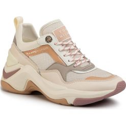 Sneakersy TOMMY HILFIGER - Internal Wedge Sporty Sneaker FW0FW04704 Sugarcane AA8. Brązowe półbuty damskie TOMMY HILFIGER, ze skóry ekologicznej. Za 579,00 zł.