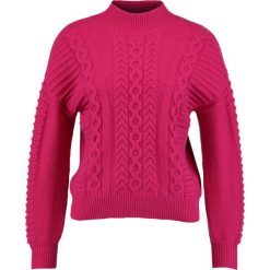 Swetry klasyczne damskie: Karen Millen EYELET CABLE JUMPER Sweter pink