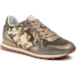 Sneakersy PEPE JEANS - Verona W Fight PLS30896 Gold 099. Żółte półbuty damskie Pepe Jeans, na co dzień, bez wzorów, z jeansu, bez obcasa, bez zapięcia. W wyprzedaży za 279,00 zł.