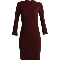 Sukienki: Selected Femme SFHAMINA 3/4 TNECK DRESS Sukienka dzianinowa syrah melange