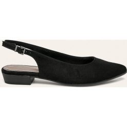 Tamaris - Baleriny. Czarne baleriny damskie Tamaris, bez wzorów, z materiału, bez obcasa, na obcasie. Za 139,90 zł.