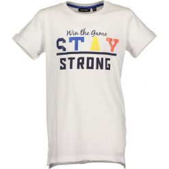 Blue Seven - T-shirt dziecięcy 140-176 cm. Białe t-shirty chłopięce Blue Seven, z nadrukiem, z bawełny, bez rękawów. W wyprzedaży za 34,90 zł.