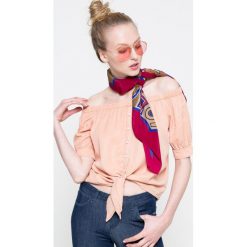 Noisy May - Bluzka. Niebieskie bluzki damskie marki Noisy May, na co dzień, s, bez wzorów, z lyocellu, casualowe, bez kołnierzyka, bez rękawów. W wyprzedaży za 49,90 zł.