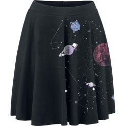 Outer Vision Planetarium Spódnica czarny. Czarne spódniczki marki Outer Vision, l, z nadrukiem. Za 99,90 zł.