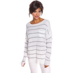 Sweter "Jena" w kolorze białym. Bez kategorii marki 100% Maille, s, z dekoltem w łódkę. W wyprzedaży za 108,95 zł.