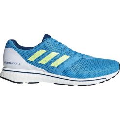 Buty adidas Adizero Adios 4 Shoes M Biało-Błękitne. Niebieskie buty sportowe męskie Adidas, z meshu, bez zapięcia, do biegania. Za 479,99 zł.
