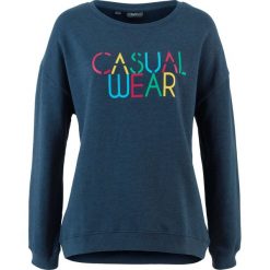 Bluzy damskie: Bluza z nadrukiem bonprix ciemnoniebieski z nadrukiem