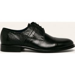 Badura - Półbuty skórzane. Czarne buty wizytowe męskie Badura, ze skóry, eleganckie. W wyprzedaży za 229,90 zł.