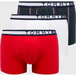 Tommy Hilfiger - Bokserki (3 pack). Czerwone bokserki męskie TOMMY HILFIGER, bez wzorów, z elastanu. W wyprzedaży za 179,90 zł.