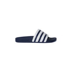 Klapki adidas ADILETTE BLUE. Niebieskie kapcie męskie Adidas, bez wzorów. Za 160,41 zł.