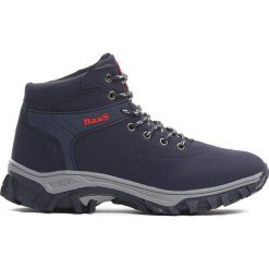 Granatowe Trapery Anywhere With You. Szare buty trekkingowe męskie marki Born2be, za kostkę, na sznurówki. Za 59,99 zł.