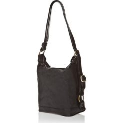 Torebki klasyczne damskie: Skórzana torebka w kolorze czarnym – 25 x 21 x 15 cm