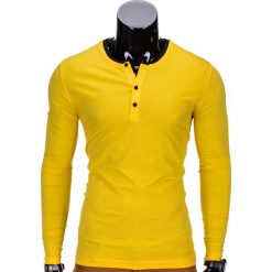 T-shirty męskie: LONGSLEEVE MĘSKI L63 – ŻÓŁTY