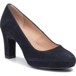 Półbuty UNISA - Numar Classic F19 Ks Abyss Ki. Niebieskie półbuty damskie Unisa, bez wzorów, ze skóry, eleganckie, bez obcasa, na obcasie, bez zapięcia. Za 389,00 zł.
