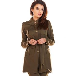 Żakiet A271 khaki. Brązowe żakiety damskie Awama, xl, moro. Za 220,17 zł.