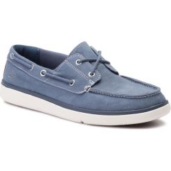 Mokasyny TIMBERLAND - Gateway Pier TB0A21MN4321 Dark Blue Canvas. Niebieskie mokasyny męskie Timberland, z tworzywa sztucznego. W wyprzedaży za 299,00 zł.
