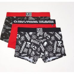 3 pack bokserek - Czerwony. Czerwone bokserki męskie marki Cropp, bez wzorów. Za 59,99 zł.