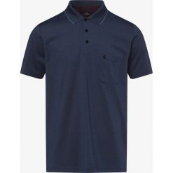 Ragman - Męska koszulka polo, niebieski. Niebieskie koszulki męskie Ragman, m, w paski, sportowe, polo, bez rękawów. Za 229,95 zł.