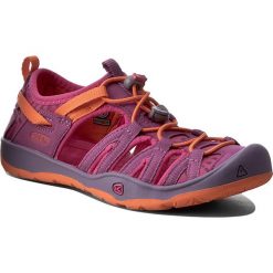 Sandały KEEN - Moxie Sandal 1016353 Purple Wine/Nasturtium. Różowe sandały dziewczęce Keen, z materiału, bez zapięcia. Za 229,95 zł.