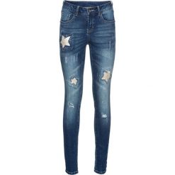 Dżinsy bonprix niebieski "stone". Niebieskie jeansy damskie bonprix. Za 129,99 zł.