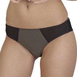 Figi klasyczne Joanne. Brązowe majtki damskie marki Lupoline, s, z aplikacjami, z bawełny. Za 38,99 zł.