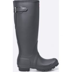 Hunter - Kalosze Original Back Adjust. Czarne kalosze damskie Hunter, bez wzorów, z materiału. W wyprzedaży za 499,90 zł.