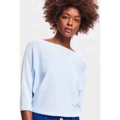 Sweter nietoperz - Niebieski. Niebieskie swetry damskie Reserved, s, bez wzorów, bez rękawów, bez kaptura. Za 49,99 zł.