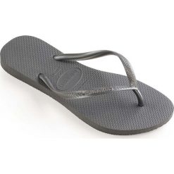 Havaianas - Japonki. Szare klapki damskie Havaianas, bez wzorów, z materiału, bez obcasa, na obcasie. W wyprzedaży za 69,90 zł.