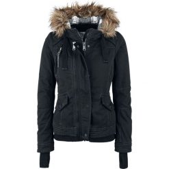 Brandit Phoebe Girls Winterjacket Kurtka zimowa damska czarny. Czarne kurtki damskie marki Brandit, na zimę, l, z aplikacjami, prążkowane. Za 244,90 zł.