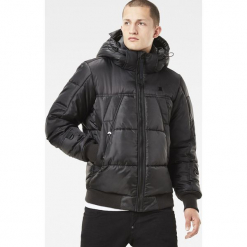 G-Star Raw - Kurtka. Czarne płaszcze męskie G-Star RAW, xl, bez wzorów, z elastanu, retro, krótkie, z kapturem. W wyprzedaży za 449,90 zł.