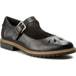 Półbuty CLARKS - Griffin Marni 261229514 Black Leather. Czarne bez kategorii marki Clarks, ze skóry ekologicznej, na obcasie. W wyprzedaży za 179,00 zł.