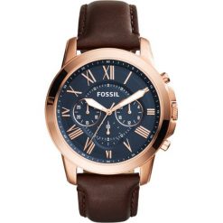 Fossil - Zegarek FS5068. Pomarańczowe zegarki męskie marki Fossil, ze stali. Za 679,90 zł.