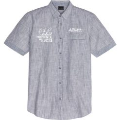 Koszula z krótkim rękawem bonprix czarny w paski. Czarne koszule męskie bonprix, xl, w paski, bez kołnierzyka, z krótkim rękawem. Za 89,99 zł.