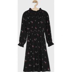 Name it - Sukienka dziecięca 116-152 cm. Żółte sukienki dziewczęce w kwiaty, z wiskozy, casualowe, długie, maxi, rozkloszowane. W wyprzedaży za 89,90 zł.