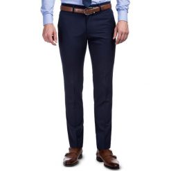 Spodnie RICCARDO 15-85K. Niebieskie spodnie męskie Giacomo Conti, do pracy, s, bez wzorów, z poliesteru, klasyczne, długie. Za 339,00 zł.