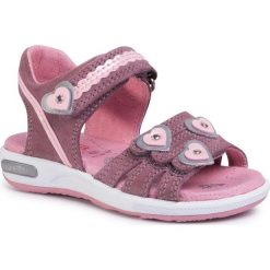 Sandały SUPERFIT - 6-06133-90 M Rosa. Fioletowe sandały dziewczęce Superfit, z weluru, bez zapięcia. Za 249,00 zł.